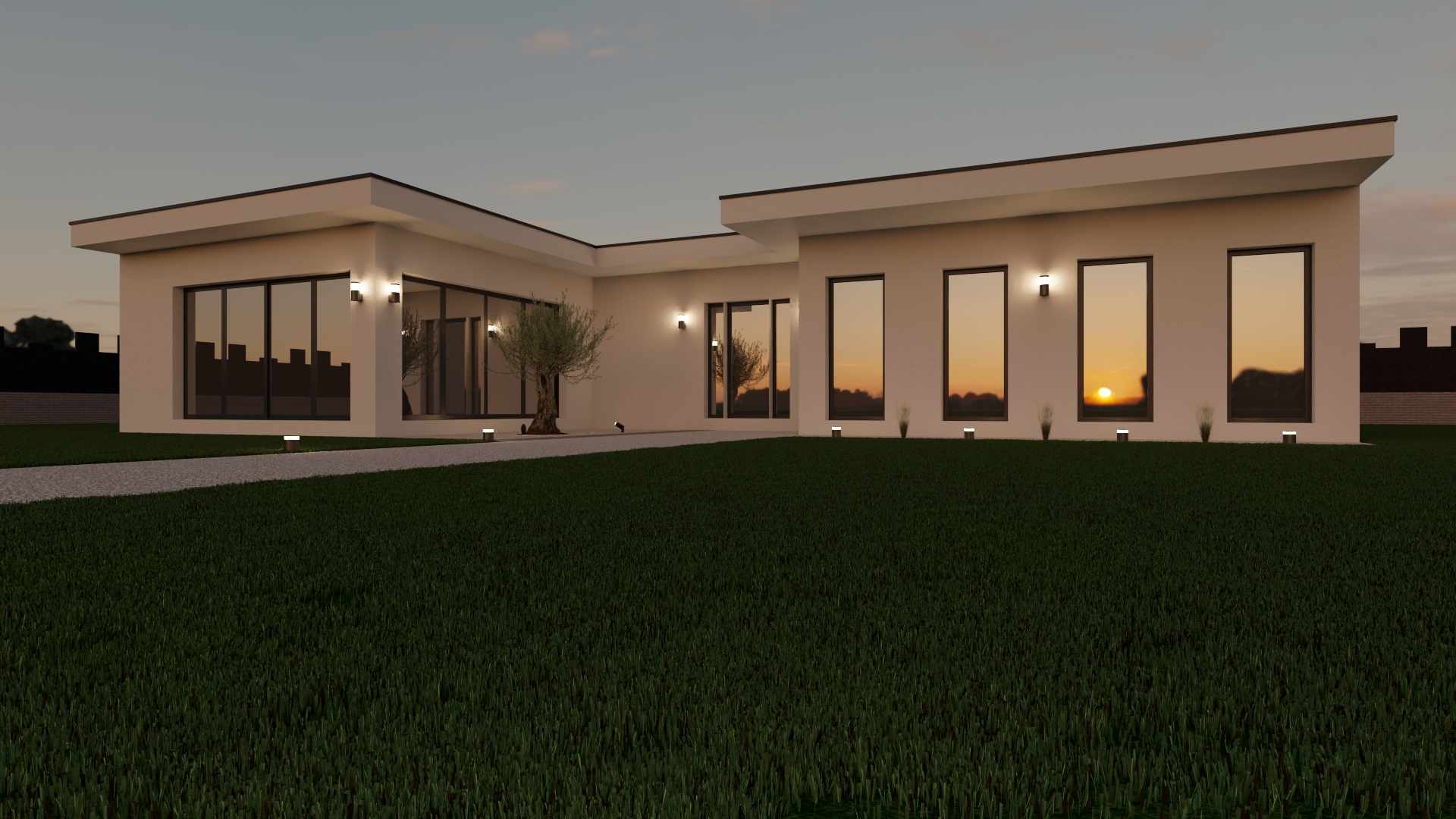 Maison ossature bois contemporaine — Création Bâtiment