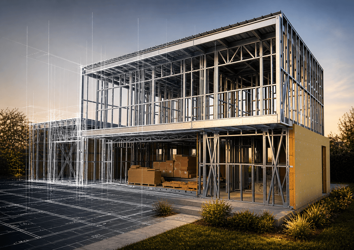 Construire en Ossature Métallique Légère (LSF) : guide complet